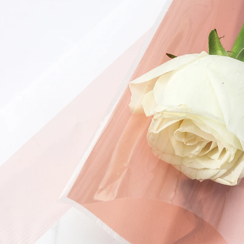 Cheap wholesale Korean wrapping flower paper waterproof pure color flower sleeve