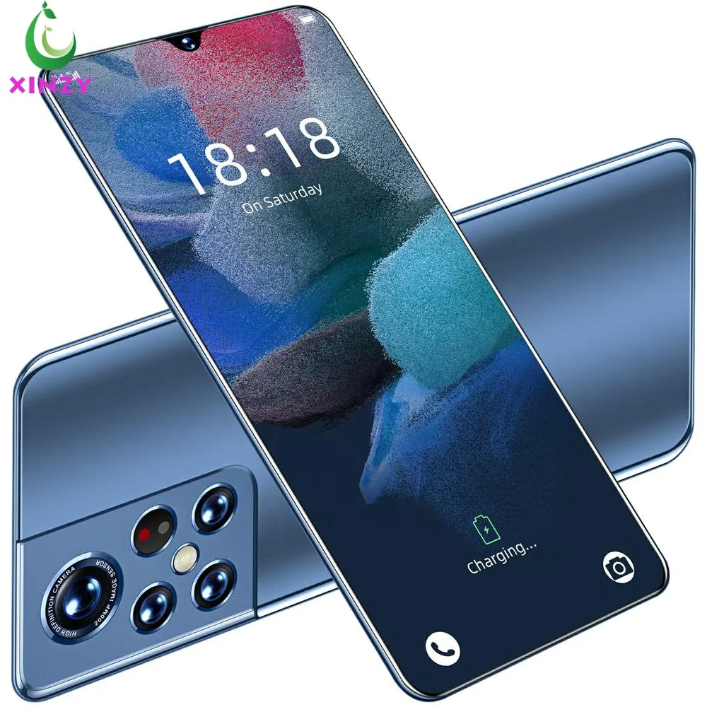 XINZY  OEM  5G  New Design S22 U smartphone 6.9 HD Full Screen 16+512GB Dual SIM SmartPhone 6800mAh Android Mobile Phone