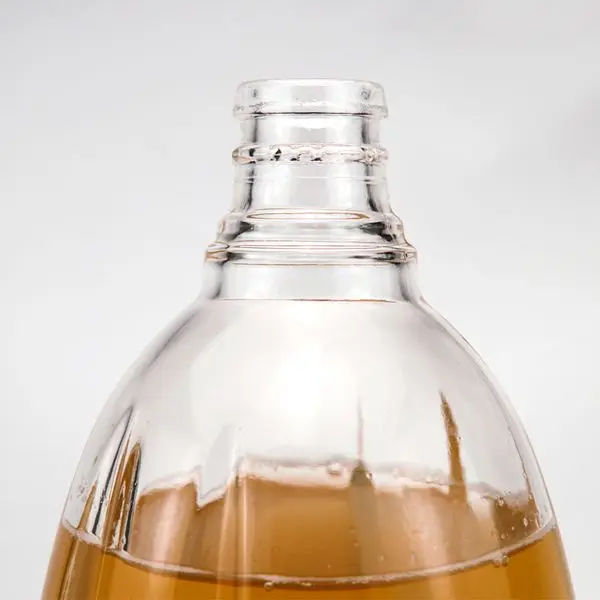 Empty clear custom emboss shape 700ml 750ml glass liquor bottle whiskey vodka gin spirit alcohol glass bottle Whisky Decanter