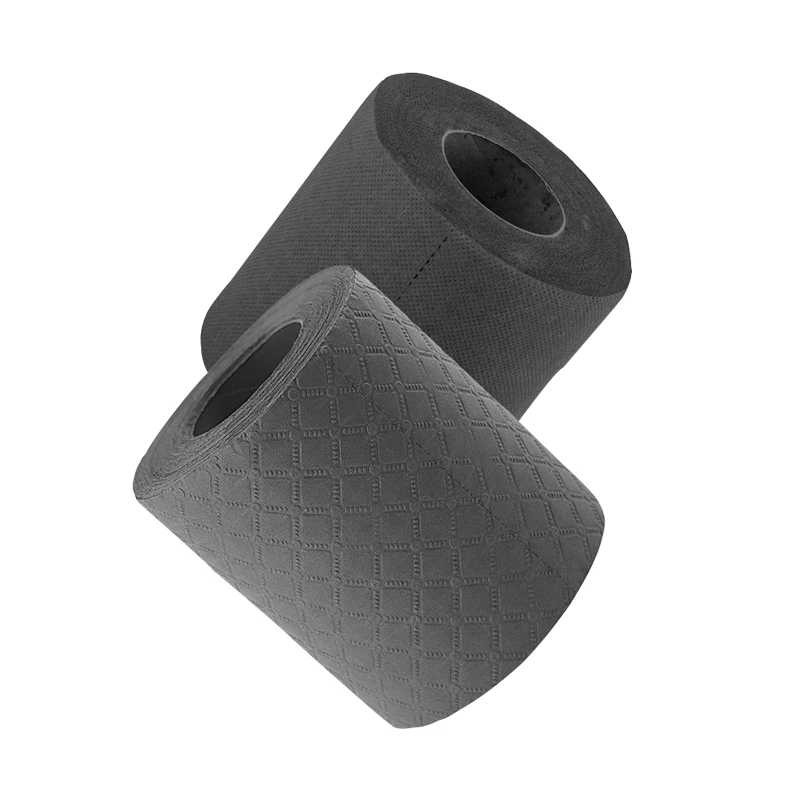 black color 4 ply toilet tissue paper roll accept customized color stain wholesale 100 rolls per carton