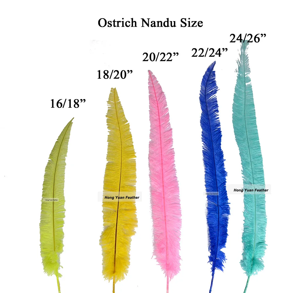 White Yellow DIY Wedding Decor Floral plume bulk fascinator nandu long thin nandu ostrich feathers for millinery festive supply