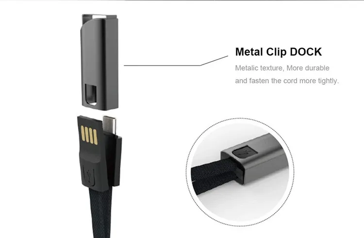 2021 nylon braid cord short Portable Keychain 0.75ft USB C Charger and sync Cable