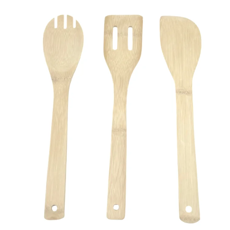 Environmental protection original bamboo pot shovel bamboo spoon salad mixing spoon