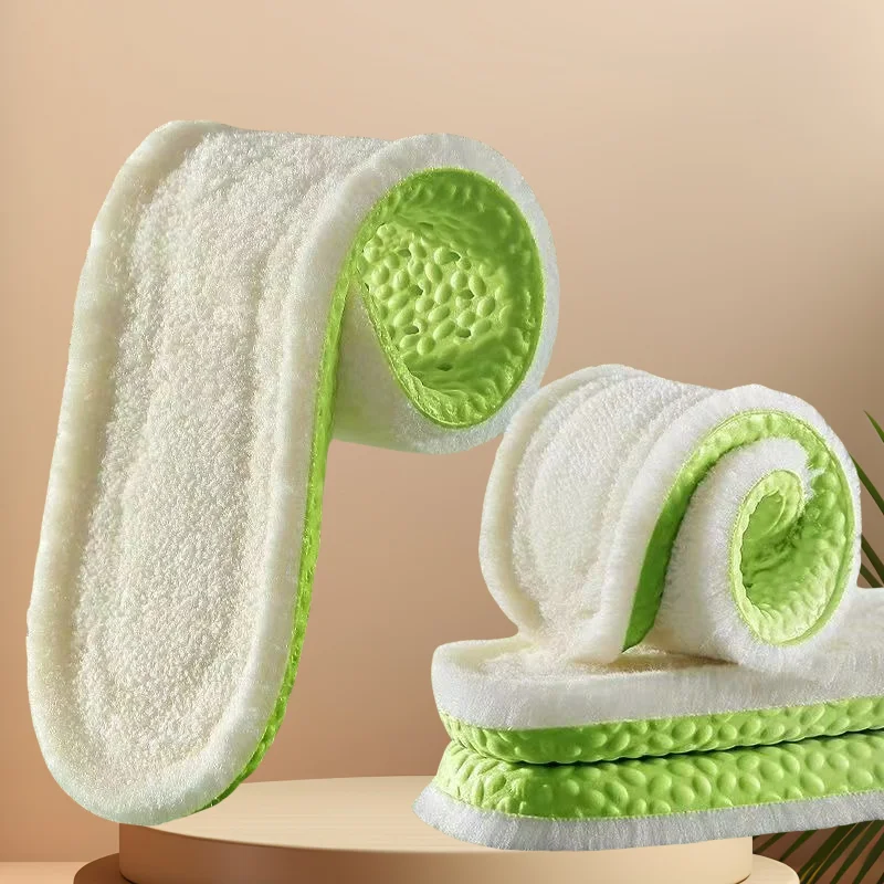 Warm Insole Winter Deodorant Breathable Sports Running Cotton Pad Thick Cashmere Insole For Men Women