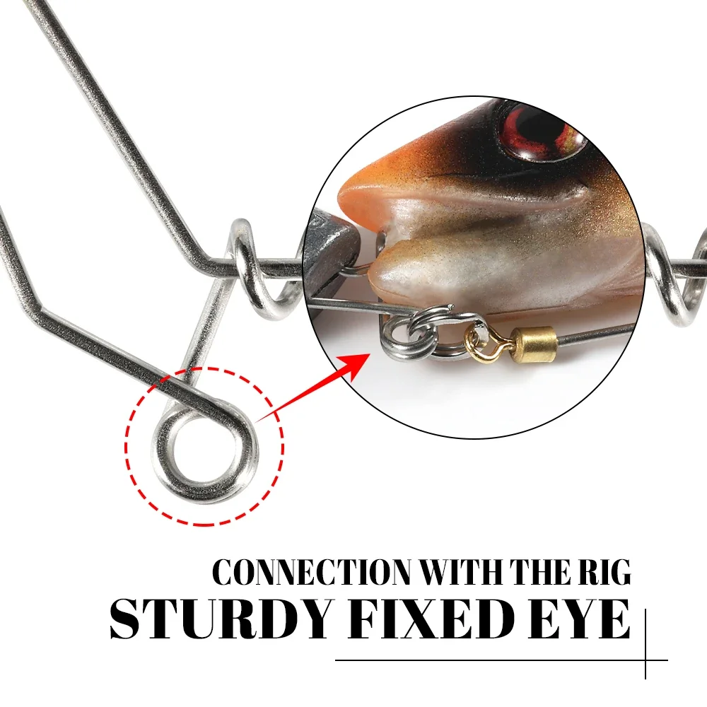 Spinpoler Pike Screw Fishing Pin Spring Twist Lock  Stainless Steel Spiral Centering Pin For Swimbait Keeper Accessories