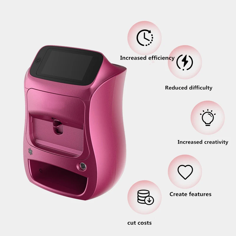 Yodoor Automatic professional nail printer 3d smart finger nails printing art stickers nail polish printer machine 3d printer