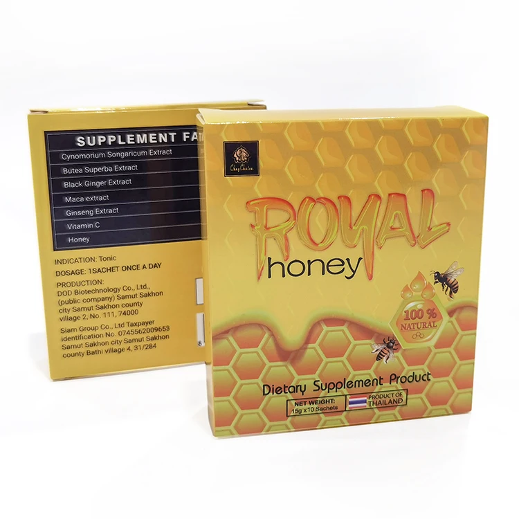 Wholesale honey under its own brand benefits men with natural high-quality honey sachets