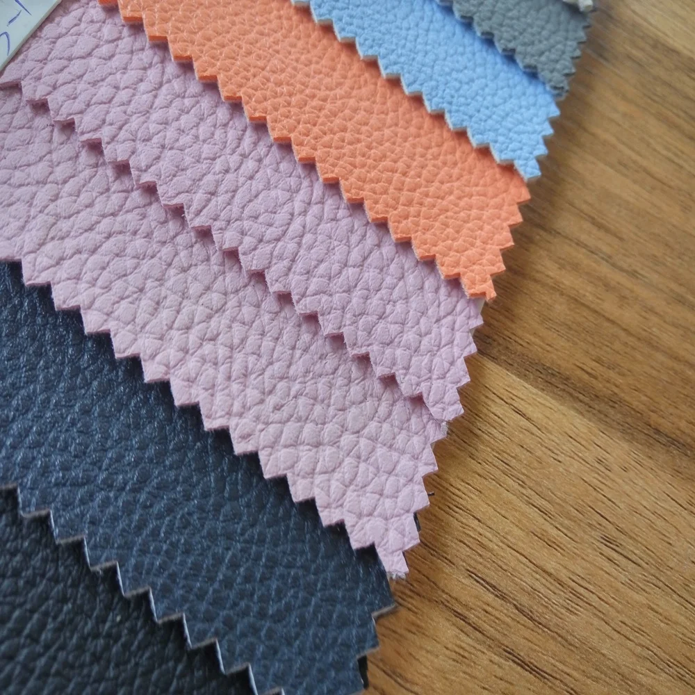 Customized colorful soft pvc artificial leather coated