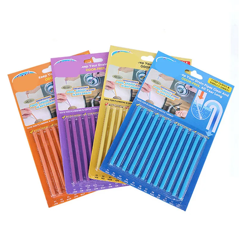 Sticks Oil Decontamination Kitchen Toilet Bathtub  Drain Cleaner Sewer  Cleaning Rod  Convenient Kitchen Accessories
