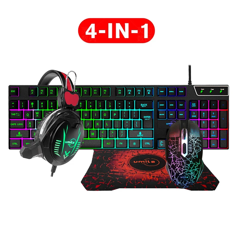 Игровая мышь RGB 2021 клавиатура и геймерская Беспроводная для