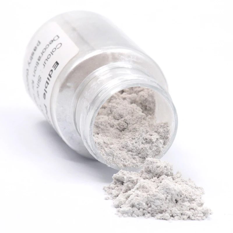 
10g Silver Edible Food Coloring Powder for Baking Pastry Bread Colorantes Comestibles Cake Decorations 