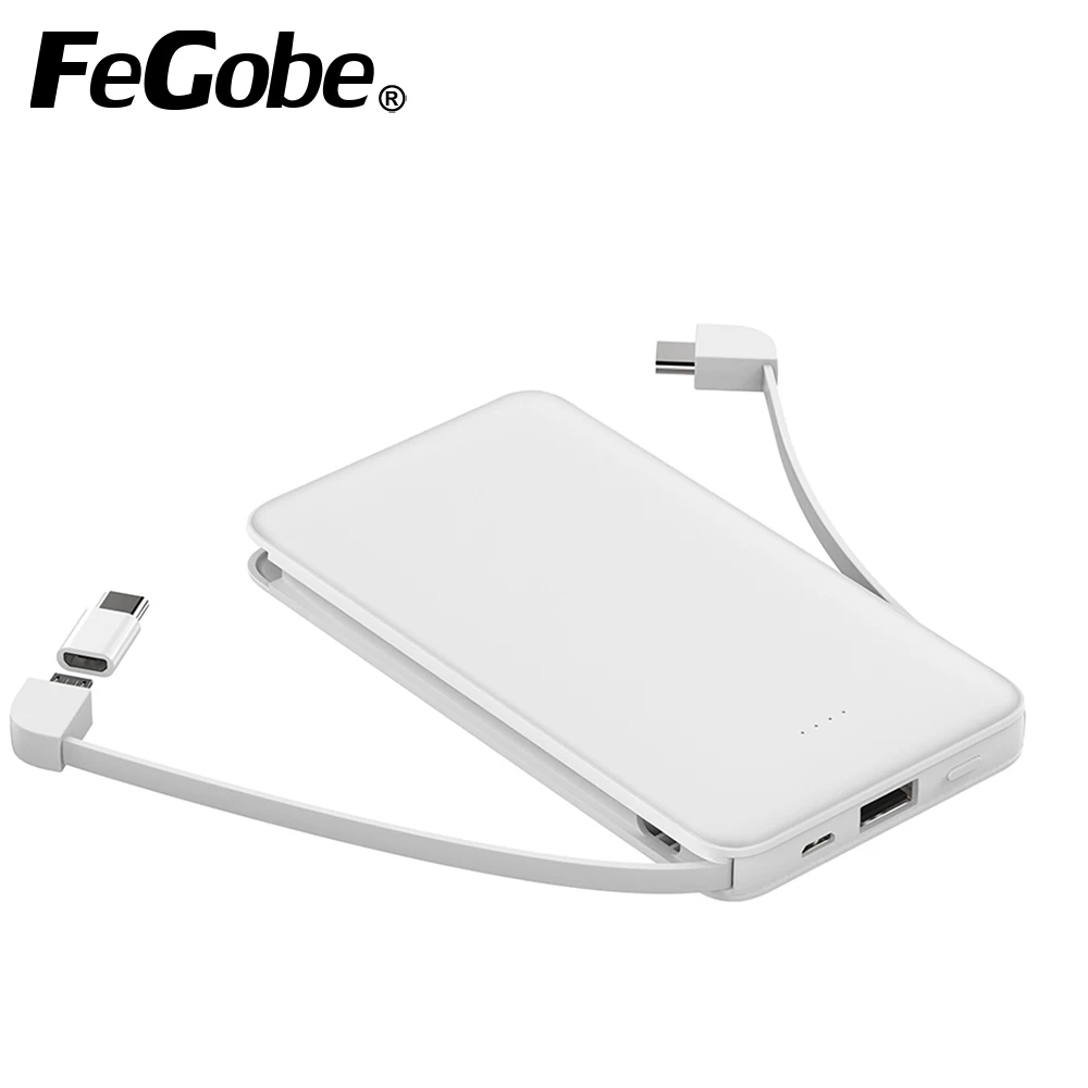 cute hand warmer power bank with output cable