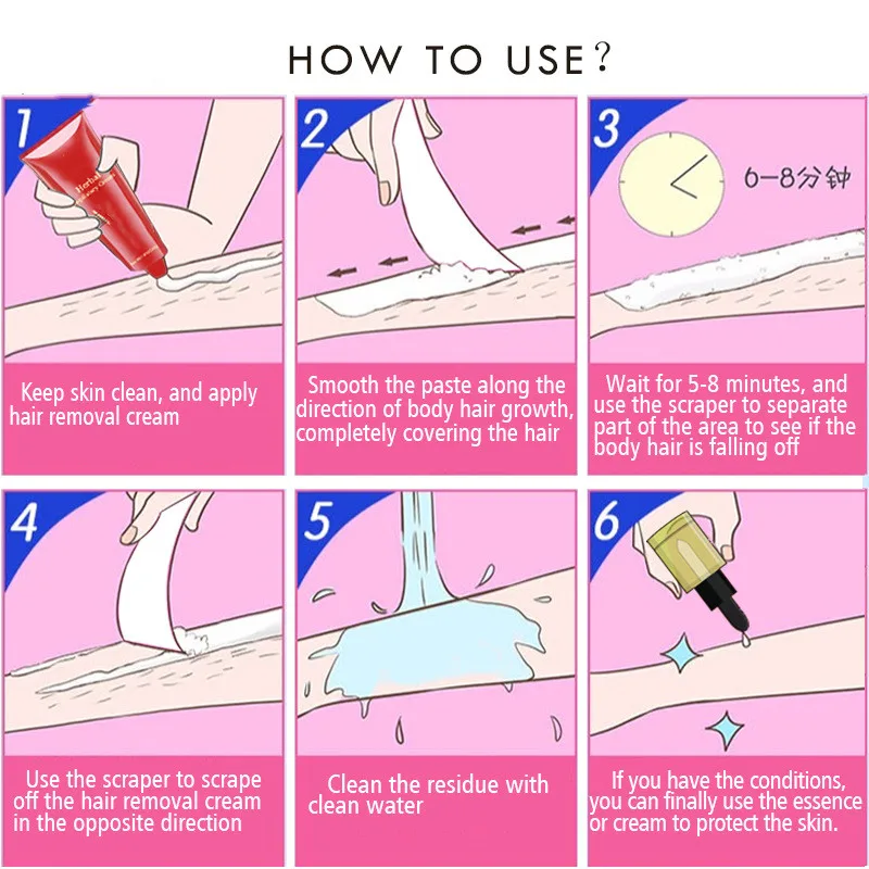 jiajie OEM Customization Herbal Cream perment hair removal cream depilatory cream