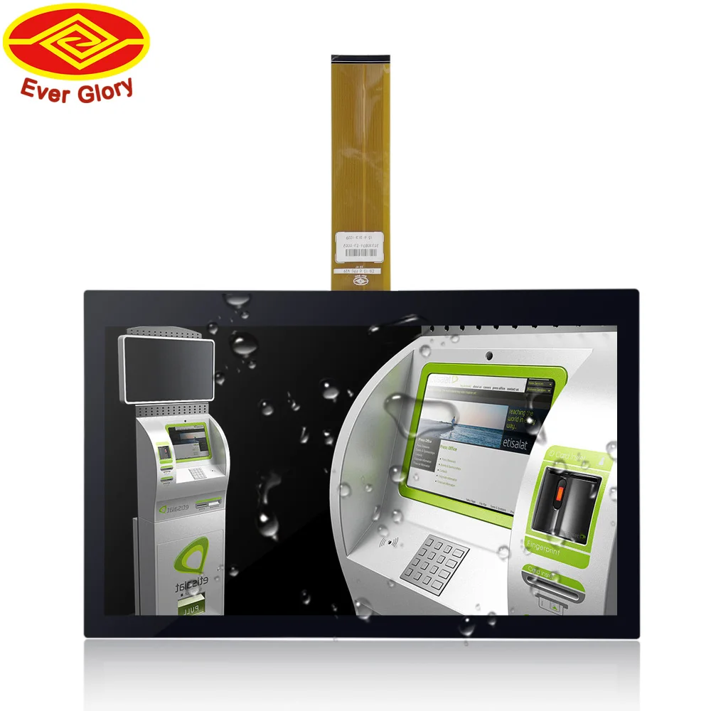 Optical Bonding High Brightness 13.3 Inch TFT LCD 10 Touch Points Projected Capacitive Pcap Touch Screen Touch Module