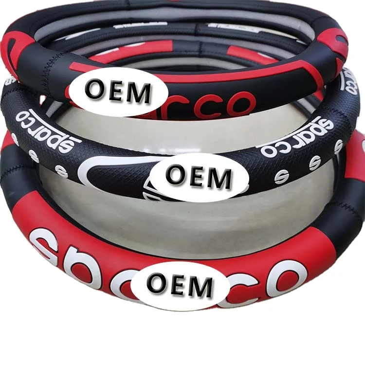 Custom brand logo style Universal Steering Wheel Cover With Logo