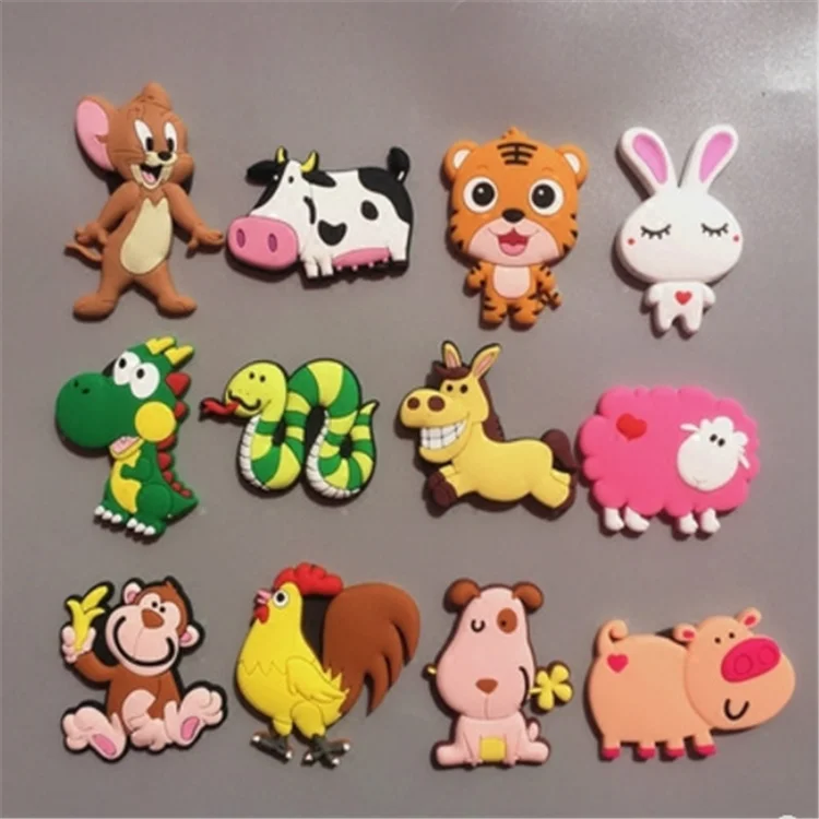 Supply Custom  Dogs Tiger Animals Rubber Fridge Magnet  High Quality  Cute Promotional Fridge Magnet