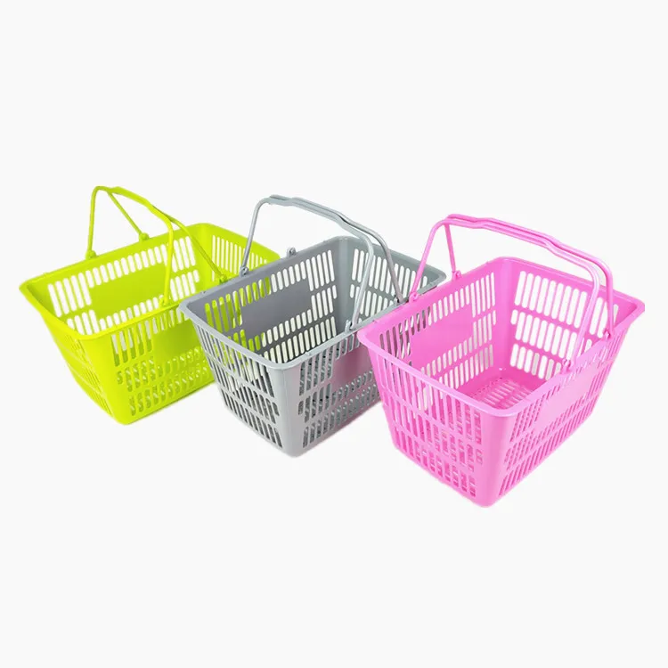 Manufacturer wholesale 10L small plastic hand shopping basket for supermarket and stores