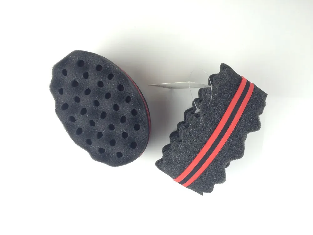 Factory Price Two-sided Barber Men Magic Hair Curl Twist Sponge