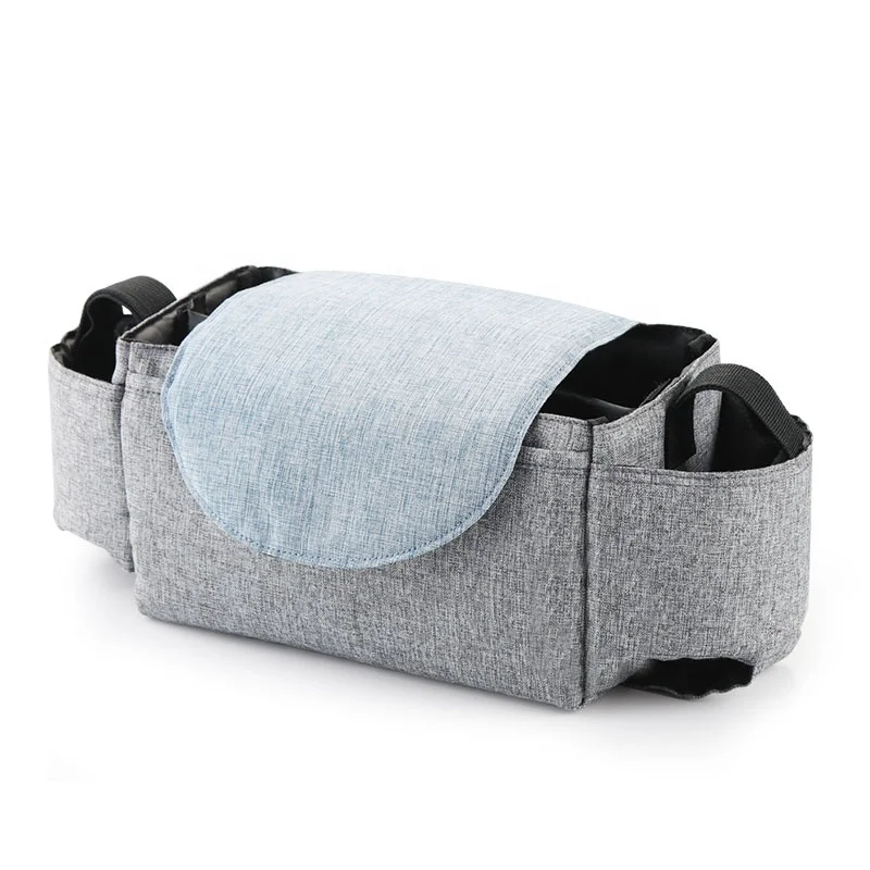 Wholesale Baby Trolley Storage Bag Stroller Buggy Pushchair Organizer Hanging Basket Mommy Nappy Bag With Hook Accessories