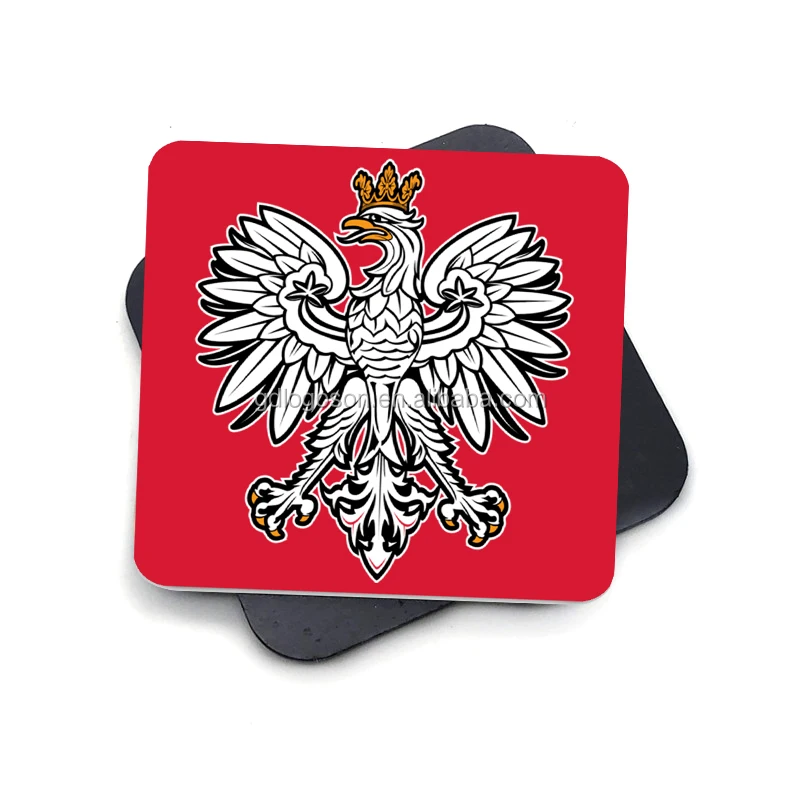 Polish Wycinanki Keychain Engrave Metal Poland Souvenir Warsaw Charms Dinner Bell Flag Poland Souvenir Fridge Magnets