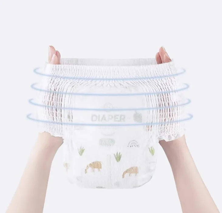 Hot selling soft disposable baby diapers with super high water absorption and dry surface NB-XXL baby pull-up pants