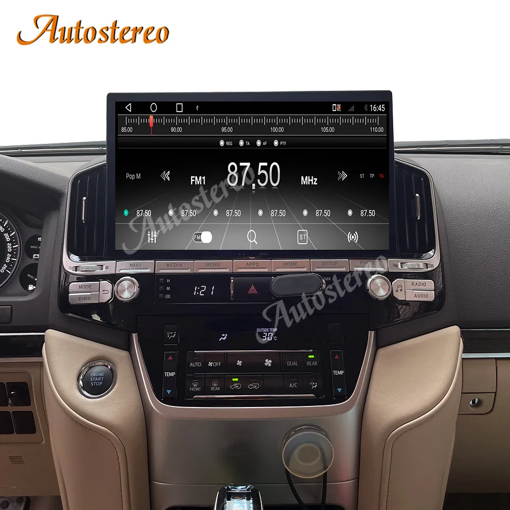 Авто Радио Стерео 13 6 Android 10 128G для Toyota Land Cruiser LC200 GX усилительный насос GXR VX VXR 2016-2021 автомобильный gps-навигатор Muletimedia плеер 4G