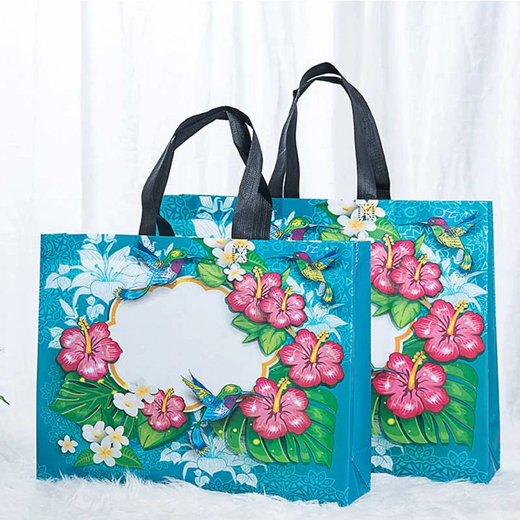 Non Woven Tote Shopping Bags Highest Quality Custom Logo Printed Cheap Eco Friendly Recycled Laminated PP OEM Handled Ruiding