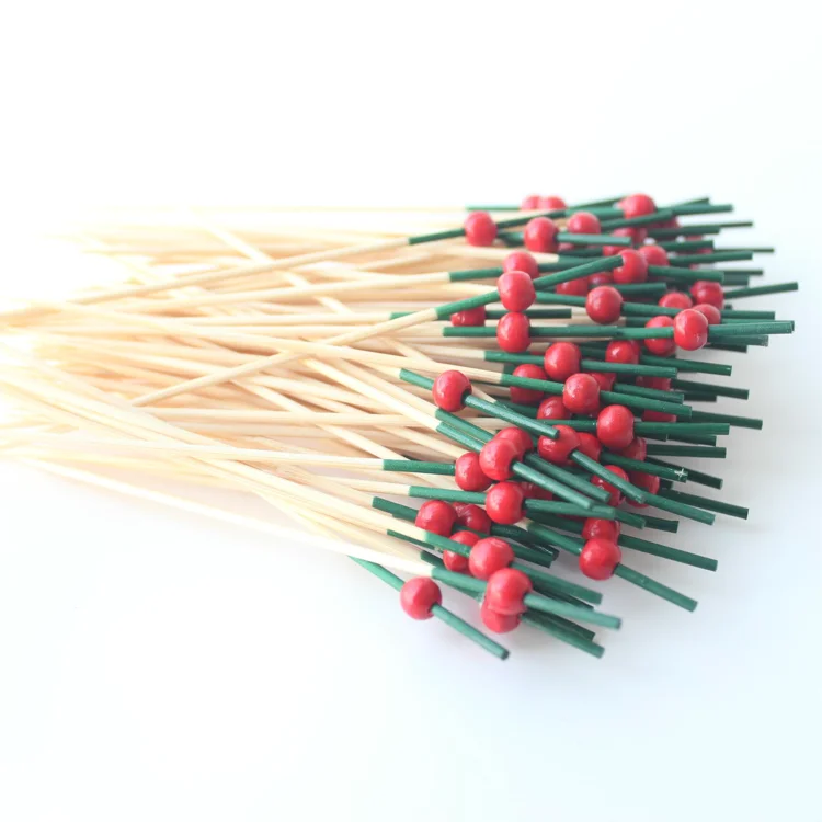 Jimao красные жемчужные черные стержни высокого качества бамбуковые зубочистки сделано во Вьетнаме