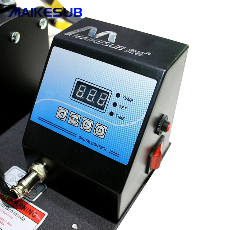 350W LCD Digital Controller Heat Press Machine Combo Printing Mugs Plates Electric Driven Core Engine