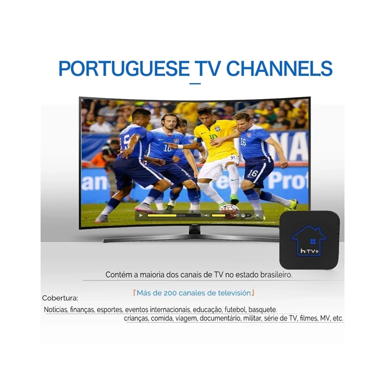 Прямая продажа с фабрики iptv6 подписка на Бразилию iptv Онлайн android TV box качеством HD 1080P 4K HDR WiFi 2 4G бразильский apk