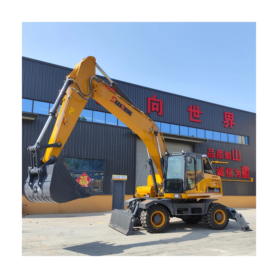 Строительная техника 17ton 18ton 20ton 21ton Shanzhong SZL215 1.0cbm колесный экскаватор для продажи