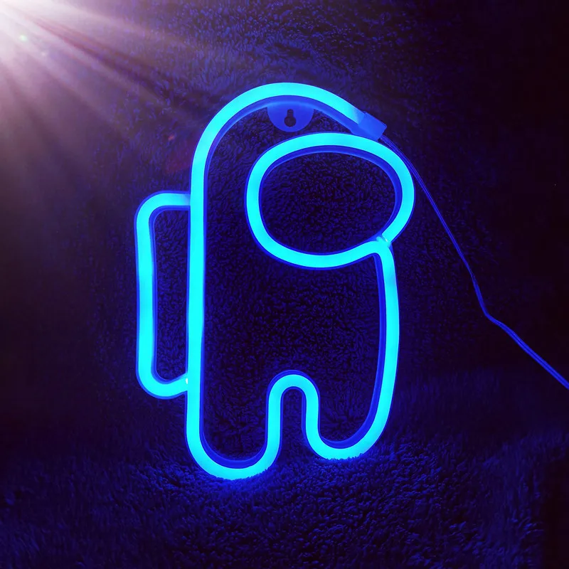 led astronaut figura anime rgb neon strip lights event decoration supplies decoration items for event custom neon light