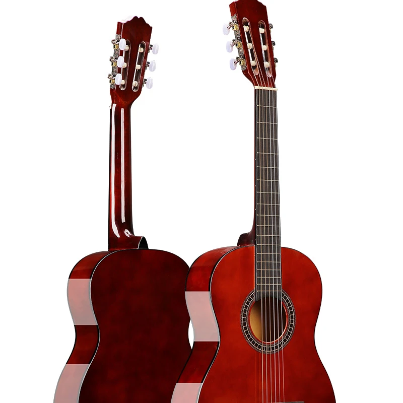 Guitar hot sell High quality 36 inch classical guitar Basswood polishing finish acoustic electric guitars