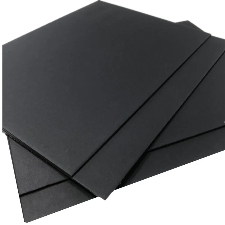 
DongGuan paper supply darker black board 1.5mm black cardboard paper sheets 