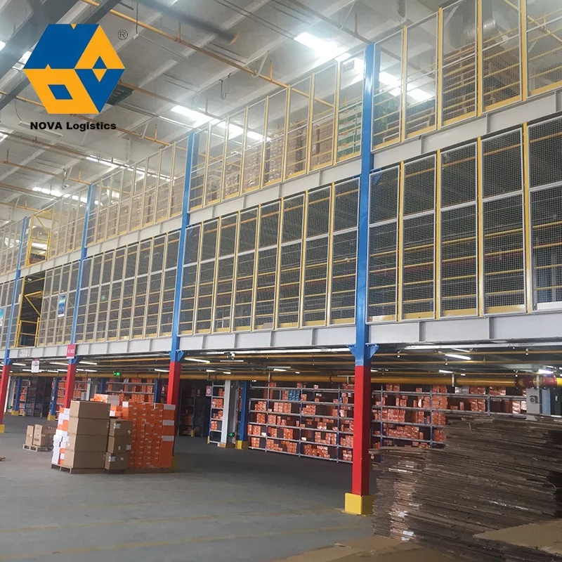 NOVA Customized Heavy Load Mezzanine Floor Rack Storage Shelf Racking System/