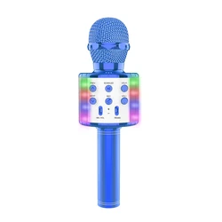 Portable Metal USB Recording Mikes Condenser Handheld Wireless Microphone Karaoke For kids karaoke machine