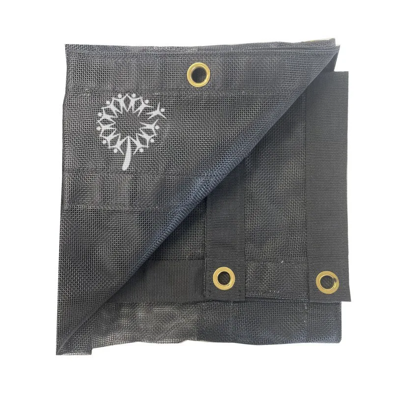 Outdoor Heavy Duty 10OZ Customized Teslin Mesh Tarp for Truck Tarp System
