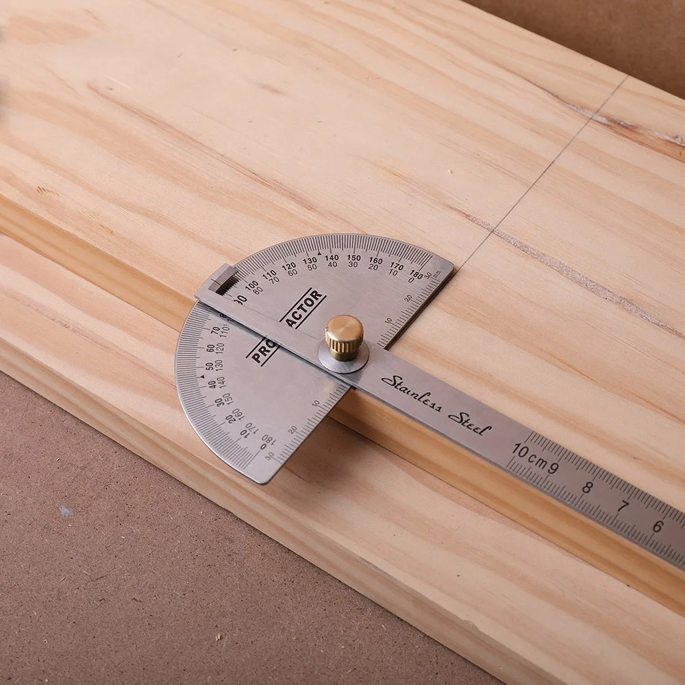 High Quality Metal Stainless Steel Universal Bevel Protractor Adjustable Square Ruler