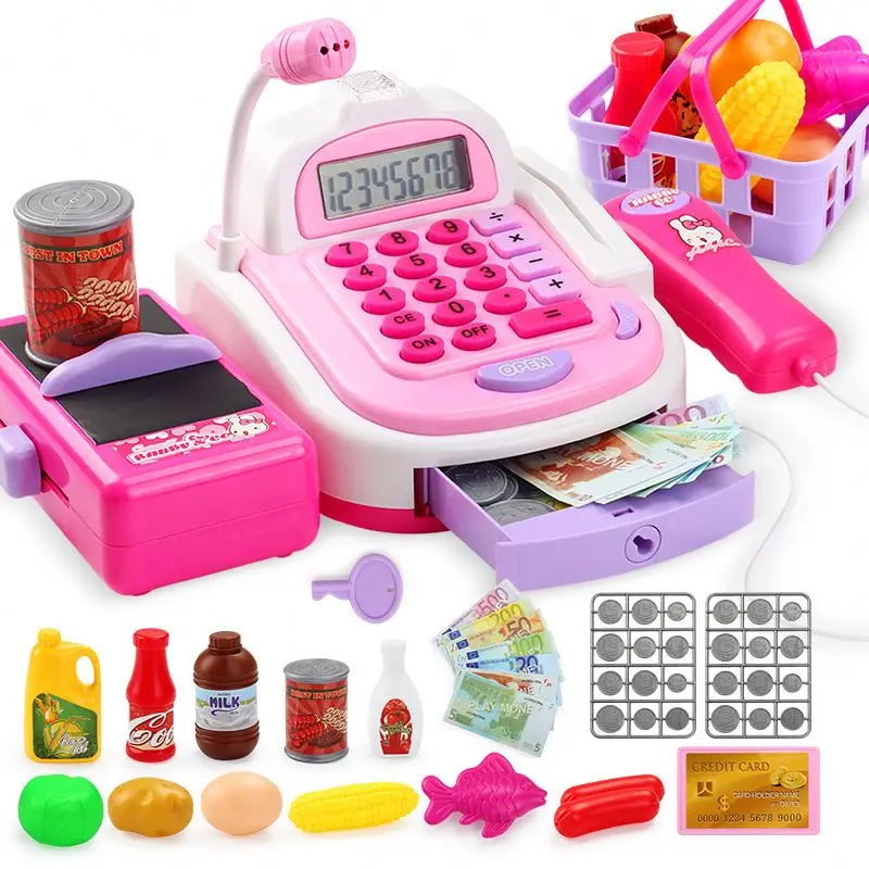 New products 2021 Pos play machine children toys for girls cash register