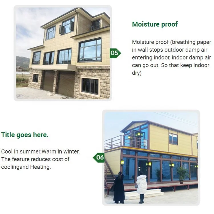 Sell High-Quality Good Price Shipping Container Light Steel Villa Portable Economy Light Steel Villa