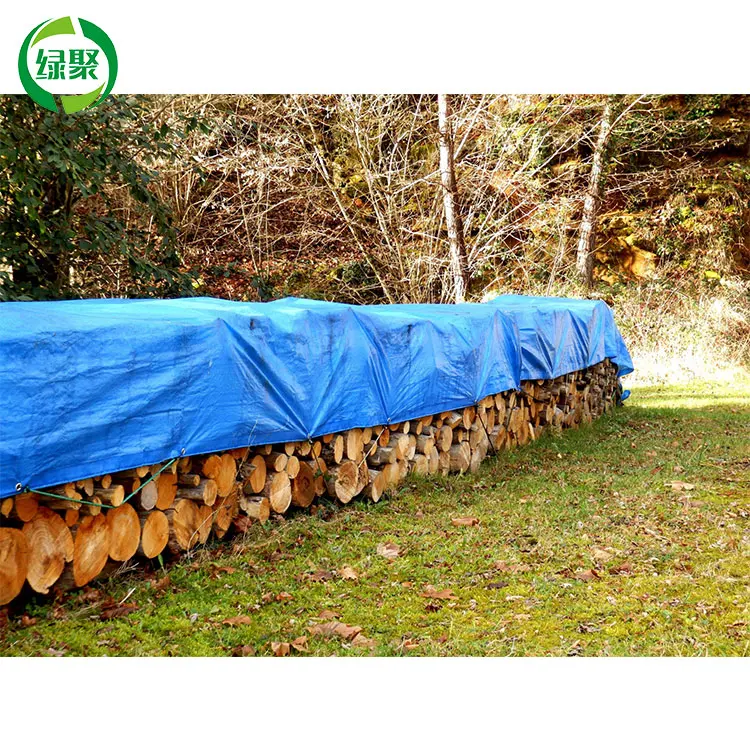 Agriculture Waterproof Anti Rip Tarpaulin Sheet Cover For Corn Cereals Wheat lumber wood