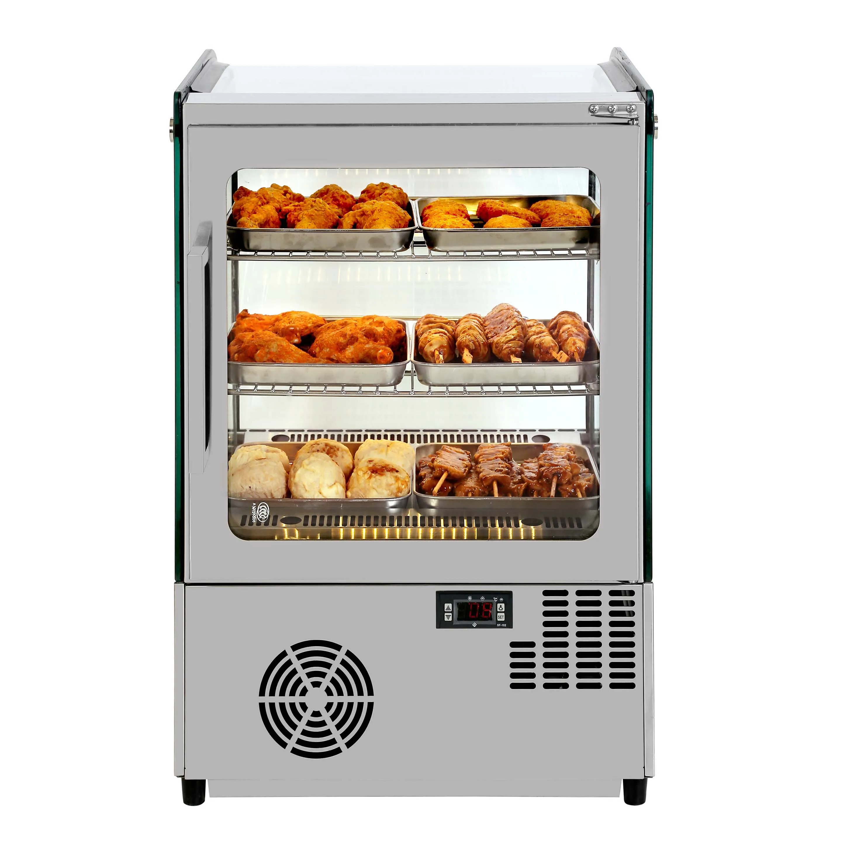 Mini Tabletop Display Refrigerator Bakery Bread Showcase For Convenience Store Fast Food Shop