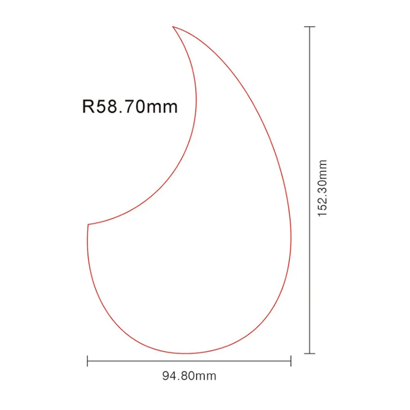 Детали для гитары Pleroo, качественные самоклеящиеся защитные наклейки OM 18 в для акустической гитары размером 40 дюймов 41 дюйм