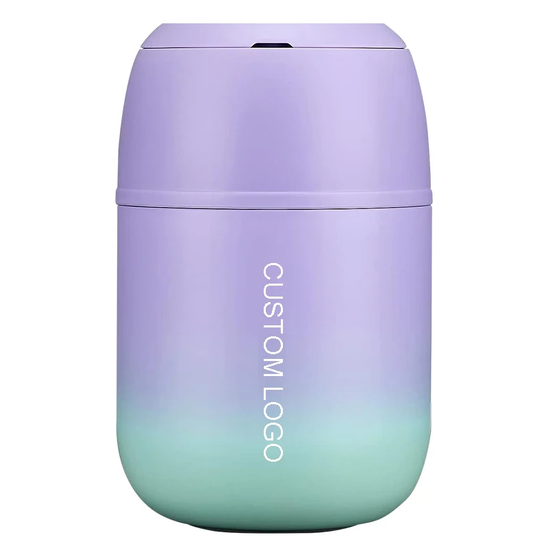 17oz Stainless Steel Food Container Vacuum Thermal Flasks Food Thermos Stainless Steel Lunch Box with Foldable Spoon