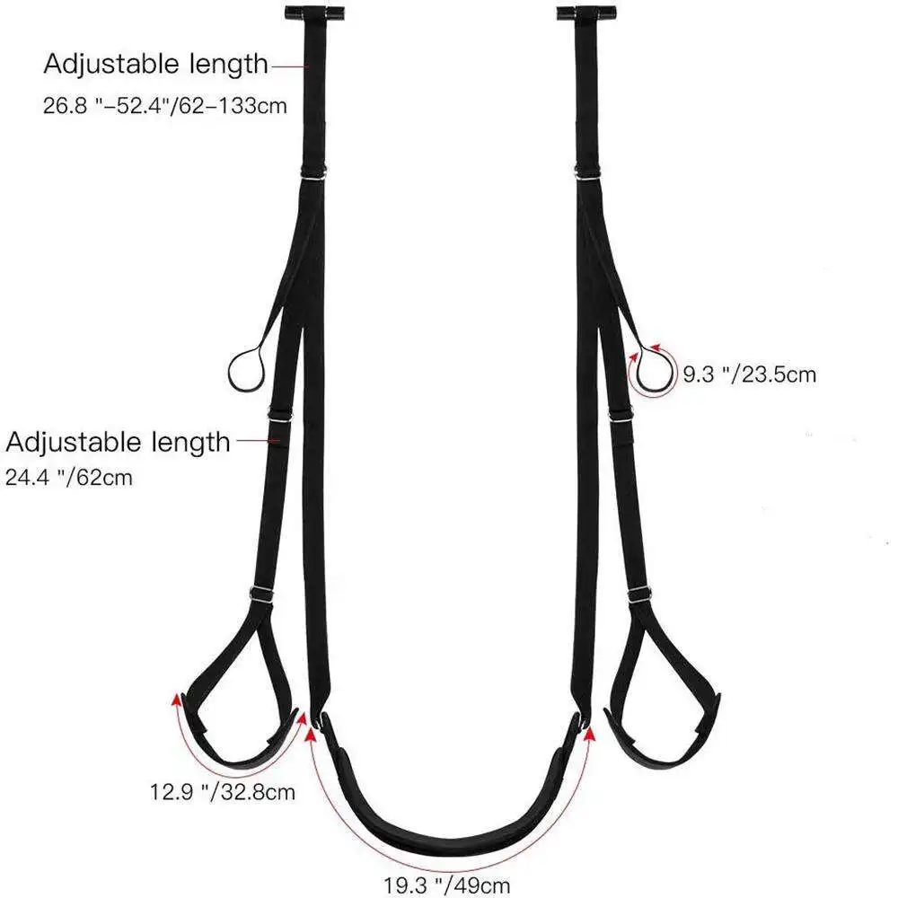 Seat Sexy Slave Bondage Kit Adult Couples Ajustable Straps 360 Degrees Spinning Love Swing Bdsm Sex Door Swing