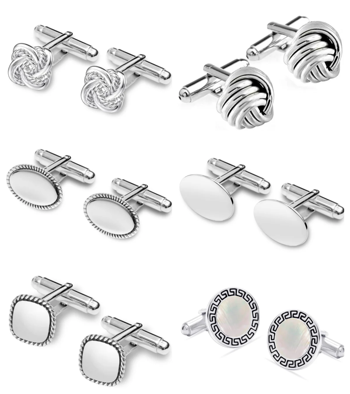 Customized Cufflinks 925 Silver Jewelry Cufflinks for Men Luxury Jewelry 925 Sterling Silver Custom Cufflinks for Men