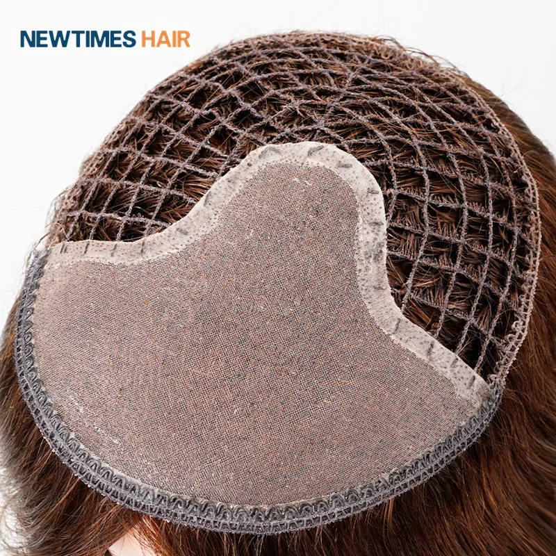 4x6 5x5 6x6 fish net remy hair integration topper human hair toupee for women