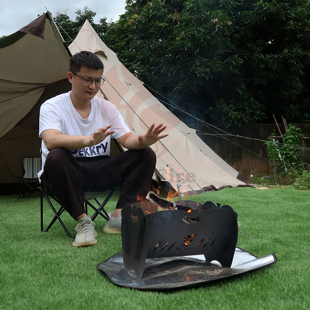 Складная пожарная корзина BiggerFire, Костер для барбекю