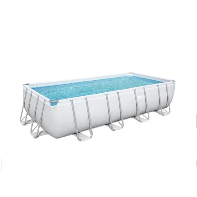 Bestway 56466 hot sale piscinas-estructural power steel swimming pool with cover ,ladder ,pump