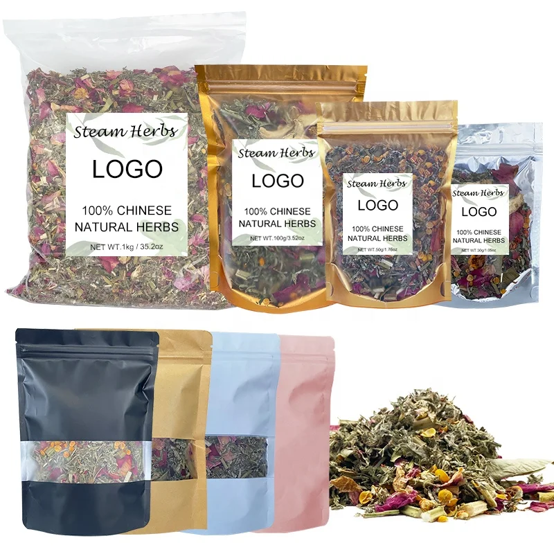 Oem Private Label Natural Traditional Yoni Bath Herbs Yoni Steam For Feminine Hygieneb Cleaning Vaginal Yoni Steaming Herbal